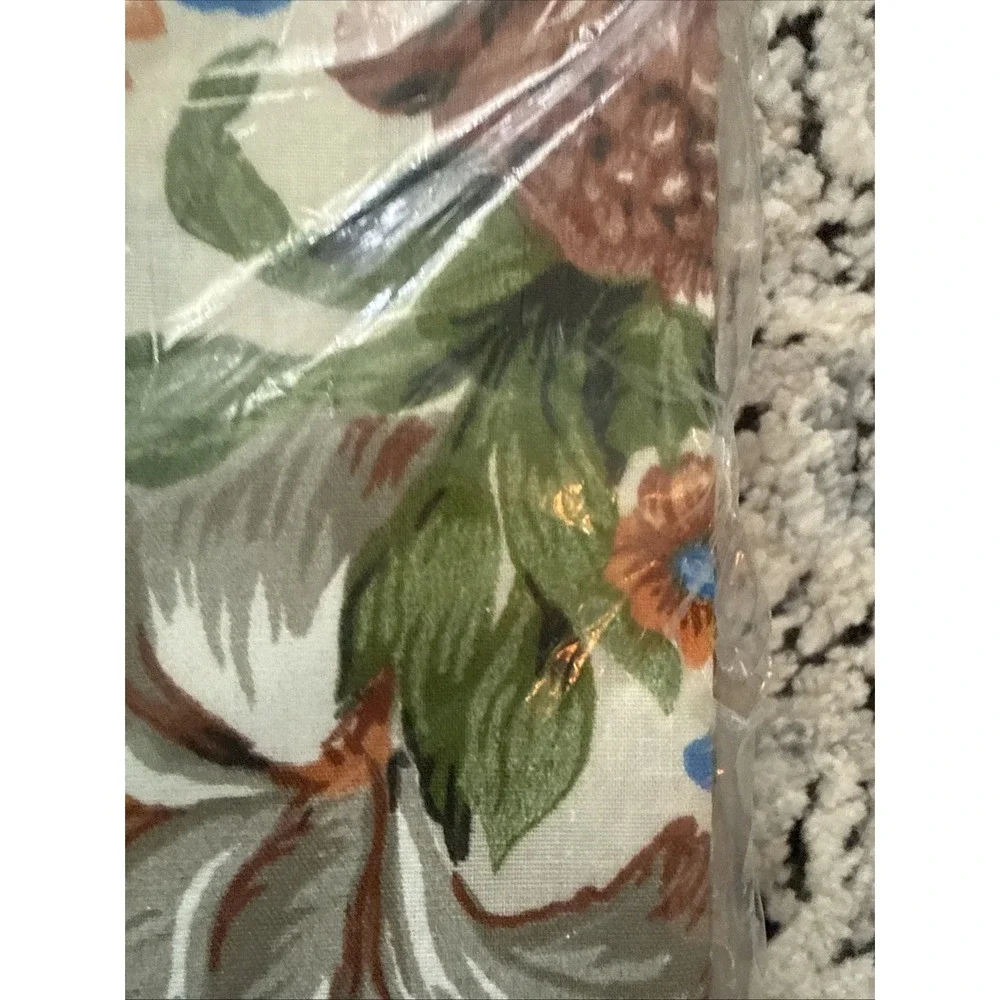 No Iron Danville Fortel Flat Sheet Floral Daffodil Twin Sealed Vintage